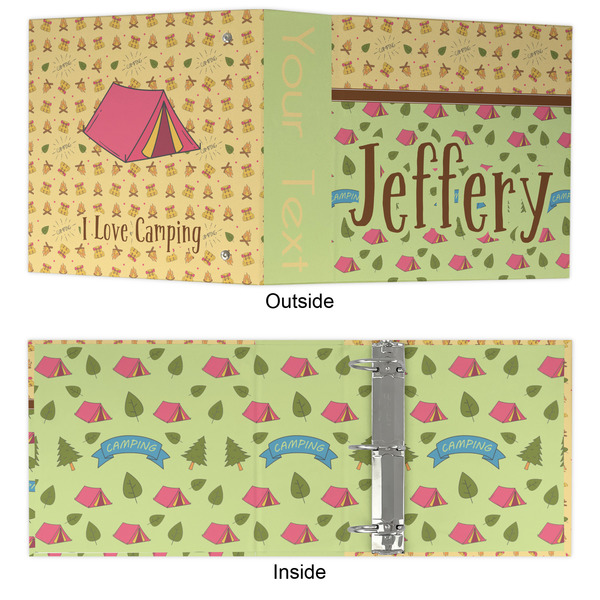 Summer Camping 3 Ring Binders - Full Wrap - 3" - APPROVAL