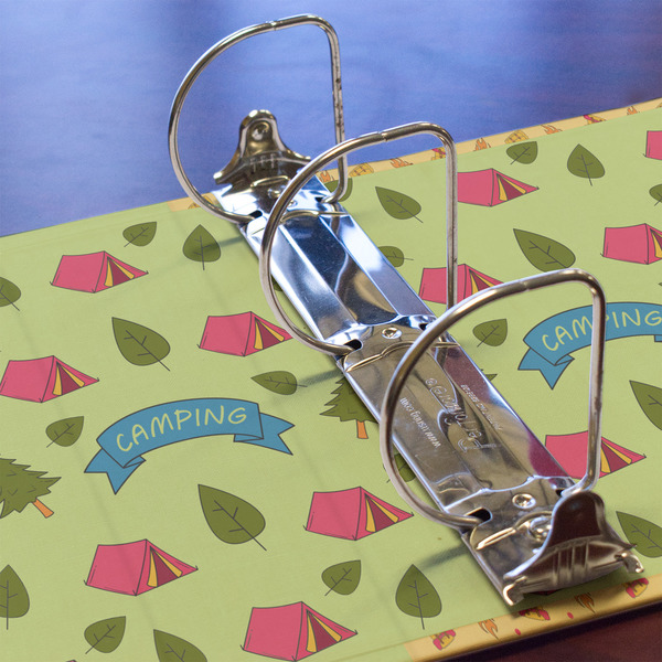 Summer Camping 3 Ring Binders - Full Wrap - 3" - DETAIL
