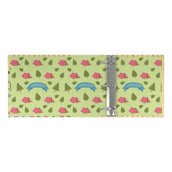 Summer Camping 3 Ring Binders - Full Wrap - 3" - OPEN INSIDE
