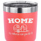 Summer Camping 30 oz Stainless Steel Ringneck Tumbler - Coral - CLOSE UP
