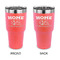 Summer Camping 30 oz Stainless Steel Ringneck Tumblers - Coral - Double Sided - APPROVAL