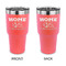 Summer Camping 30 oz Stainless Steel Tumbler - Coral - Double Sided (Personalized)