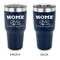 Summer Camping 30 oz Stainless Steel Tumbler - Navy - Double Sided (Personalized)