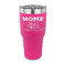 Summer Camping 30 oz Stainless Steel Ringneck Tumblers - Pink - FRONT