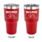 Summer Camping 30 oz Stainless Steel Tumbler - Red - Double Sided (Personalized)
