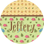 Summer Camping Multipurpose Round Labels - 4" (Personalized)