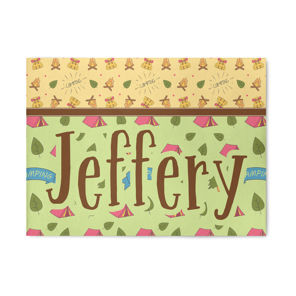Custom Summer Camping Area Rug (Personalized)