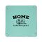 Summer Camping 6" x 6" Teal Leatherette Snap Up Tray - APPROVAL