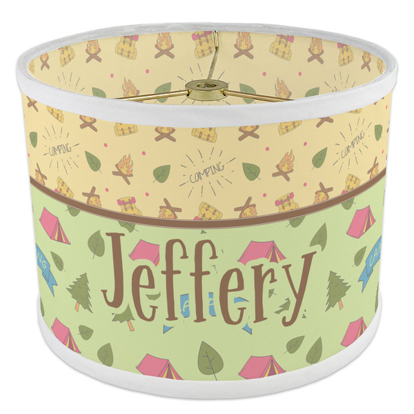 Summer Camping 8" Drum Lampshade - ANGLE Poly-Film
