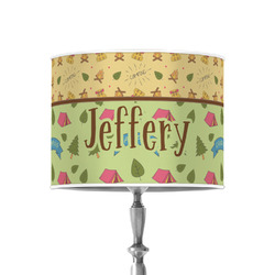 Summer Camping 8" Drum Lamp Shade - Poly-film (Personalized)