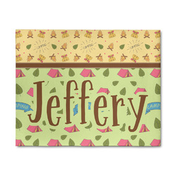 Summer Camping 8' x 10' Indoor Area Rug (Personalized)