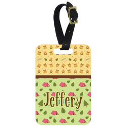 Summer Camping Metal Luggage Tag w/ Name or Text