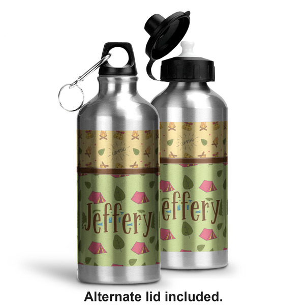 Summer Camping Aluminum Water Bottle - Alternate lid options