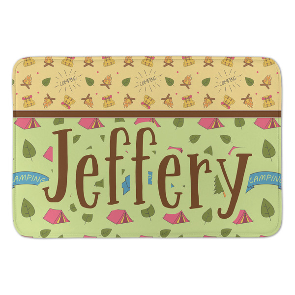 Custom Summer Camping Anti-Fatigue Kitchen Mat (Personalized)