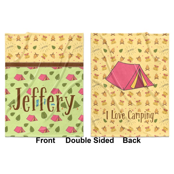 Summer Camping Baby Blanket (Double Sided - Printed Front and Back)