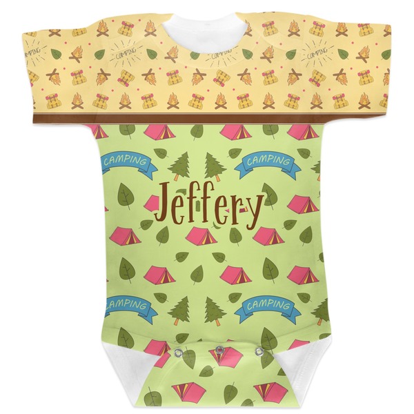 Custom Summer Camping Baby Bodysuit 3-6 (Personalized)