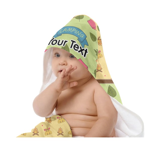 Summer Camping Baby Hooded Towel on Child
