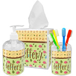 Summer Camping Acrylic Bathroom Accessories Set w/ Name or Text