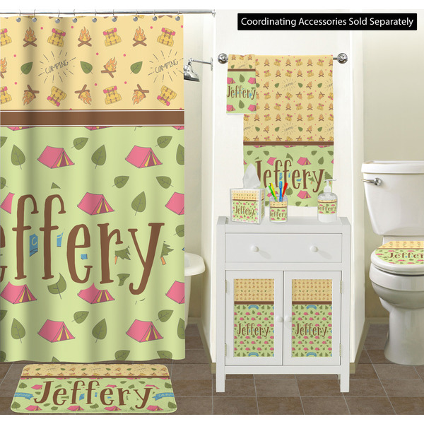 Summer Camping Bathroom Scene