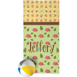 Summer Camping Beach Towel (Personalized)