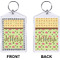 Summer Camping Bling Keychain (Front + Back)