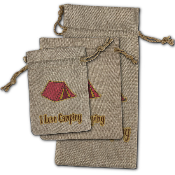 Summer Camping Burlap Gift Bags - (PARENT MAIN) All Three
