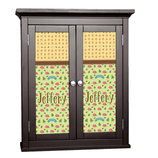 Custom Summer Camping Cabinet Decal - Medium (Personalized)