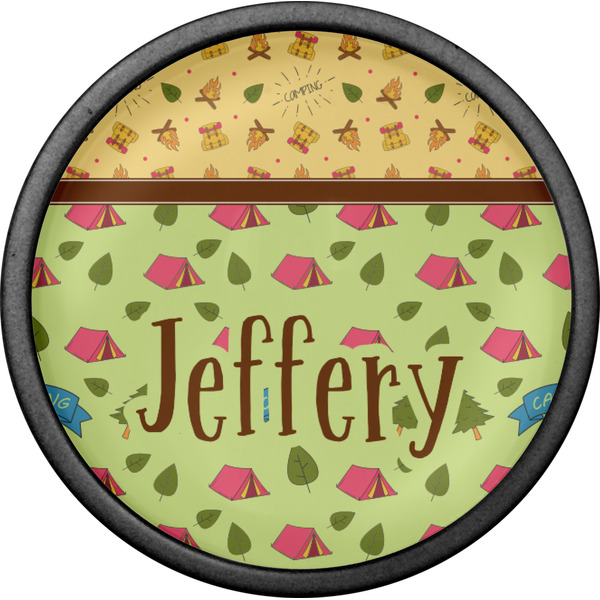 Summer Camping Cabinet Knob - Black - Front