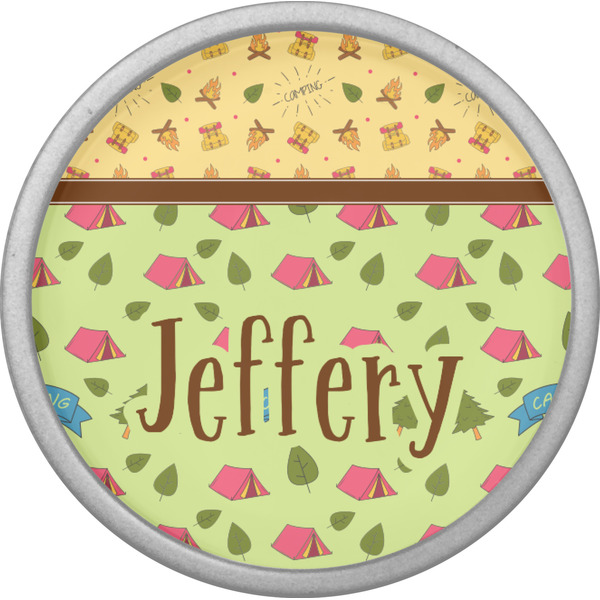 Summer Camping Cabinet Knob - Nickel - Front