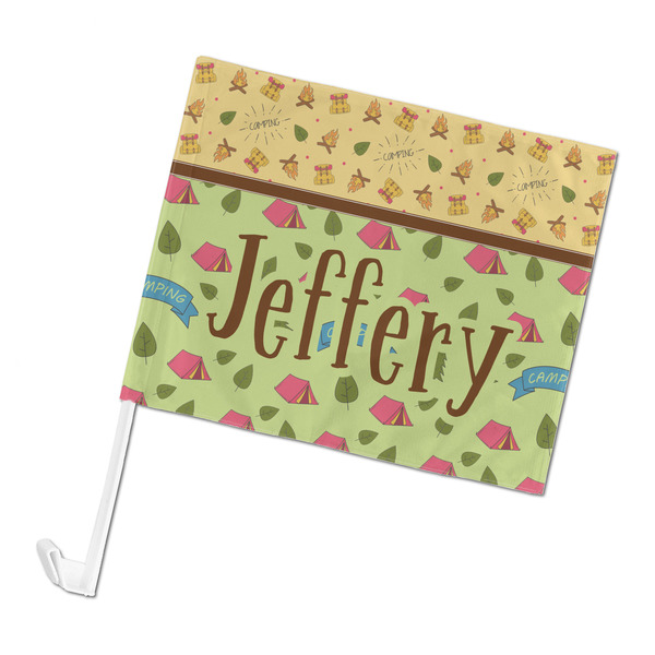 Custom Summer Camping Car Flag - Large (Personalized)