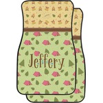 Summer Camping Car Floor Mats (Front Seat) (Personalized)