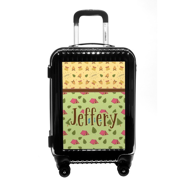 Custom Summer Camping Carry On Hard Shell Suitcase (Personalized)