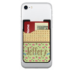 Summer Camping 2-in-1 Cell Phone Credit Card Holder & Screen Cleaner (Personalized)