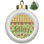 Summer Camping Ceramic Ball Ornament - Christmas Tree (Personalized)