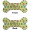 Summer Camping Ceramic Flat Ornament - Bone Front & Back (APPROVAL)
