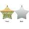 Summer Camping Ceramic Flat Ornament - Star Front & Back (APPROVAL)