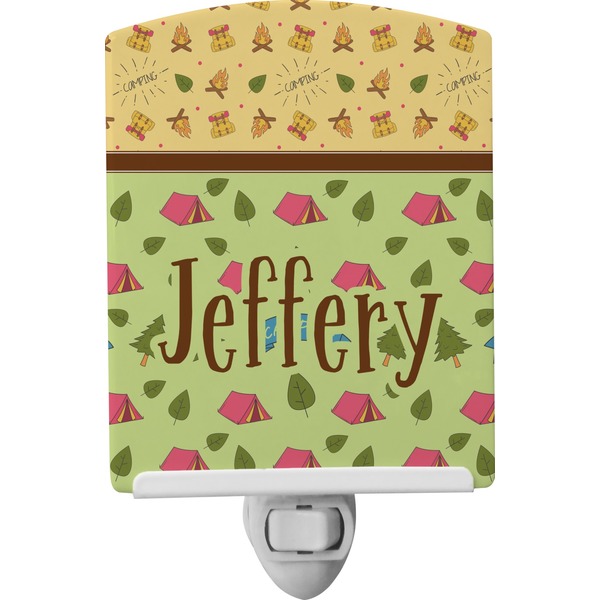 Custom Summer Camping Ceramic Night Light (Personalized)