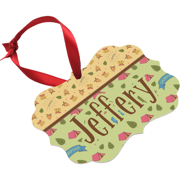 Summer Camping Christmas Ornament (Angle View)