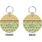 Summer Camping Circle Keychain (Front + Back)