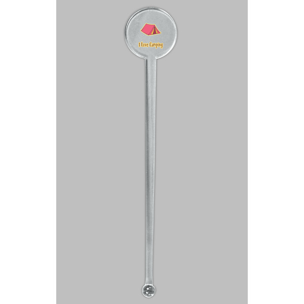 Summer Camping Clear Plastic 7" Stir Stick - Round - Single Stick