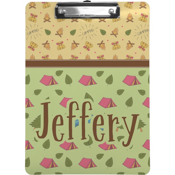 Custom Summer Camping Clipboard (Letter Size) (Personalized)