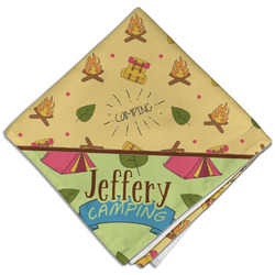 Summer Camping Cloth Dinner Napkin - Single w/ Name or Text