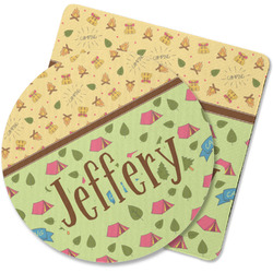 Summer Camping Rubber Backed Coaster (Personalized)