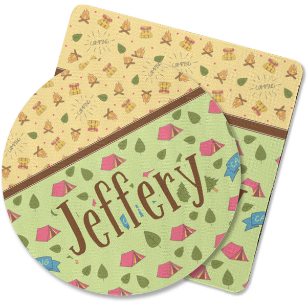 Custom Summer Camping Rubber Backed Coaster (Personalized)
