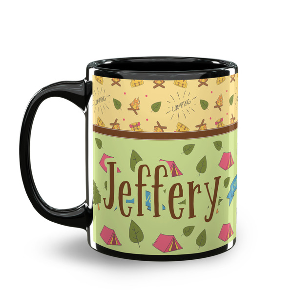 Summer Camping Coffee Mug - 11 oz - Black