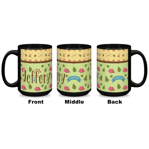Summer Camping Coffee Mug - 15 oz - Black APPROVAL
