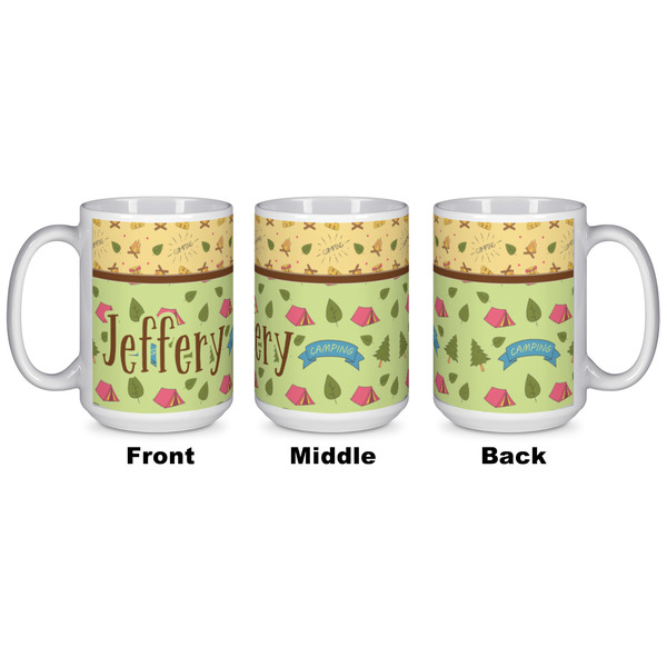 Summer Camping Coffee Mug - 15 oz - White APPROVAL