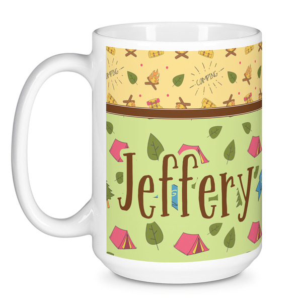 Summer Camping Coffee Mug - 15 oz - White