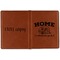 Summer Camping Cognac Leather Passport Holder Outside Double Sided - Apvl