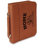 Summer Camping Leatherette Bible Cover with Handle & Zipper - Large- Single Sided